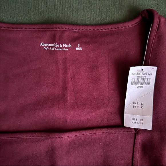 NWT Abercrombie & Fitch Ponte Squareneck Bodysuit - Picture 2 of 7